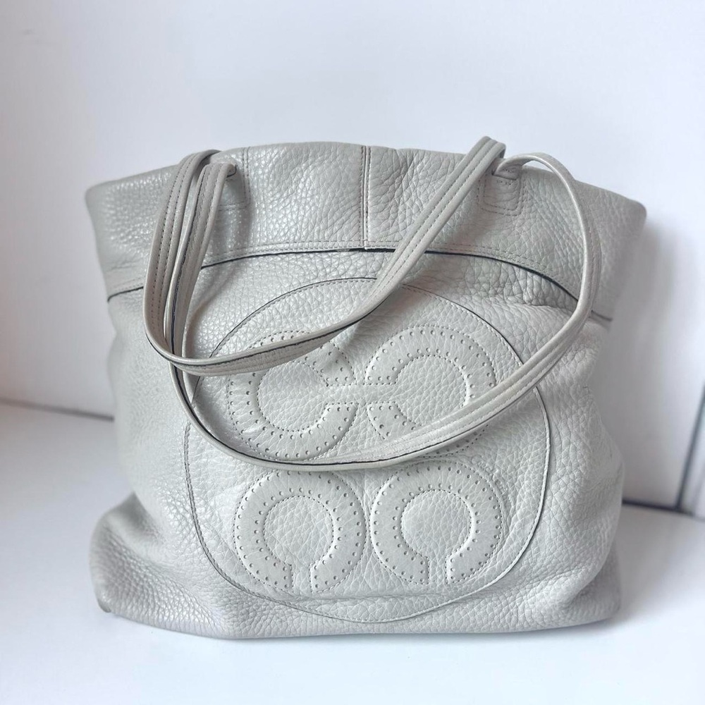 Vintage Coach Y2K Leather Shoulder/ Tote Bag 🐚